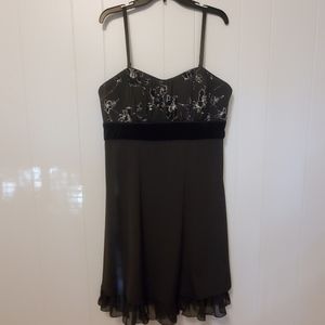 Kathy Roberts | Black & Silver Plus Size Dress